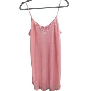 Vintage violets and roses Elegant Pink Slip Dress